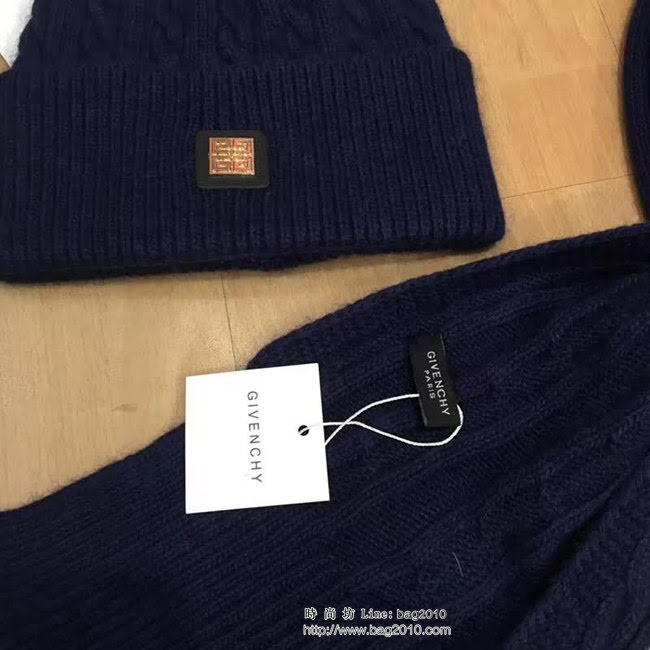 GIVENCHY紀梵希 休閒時尚百搭 原單帽子圍巾套裝 LLWJ5632
